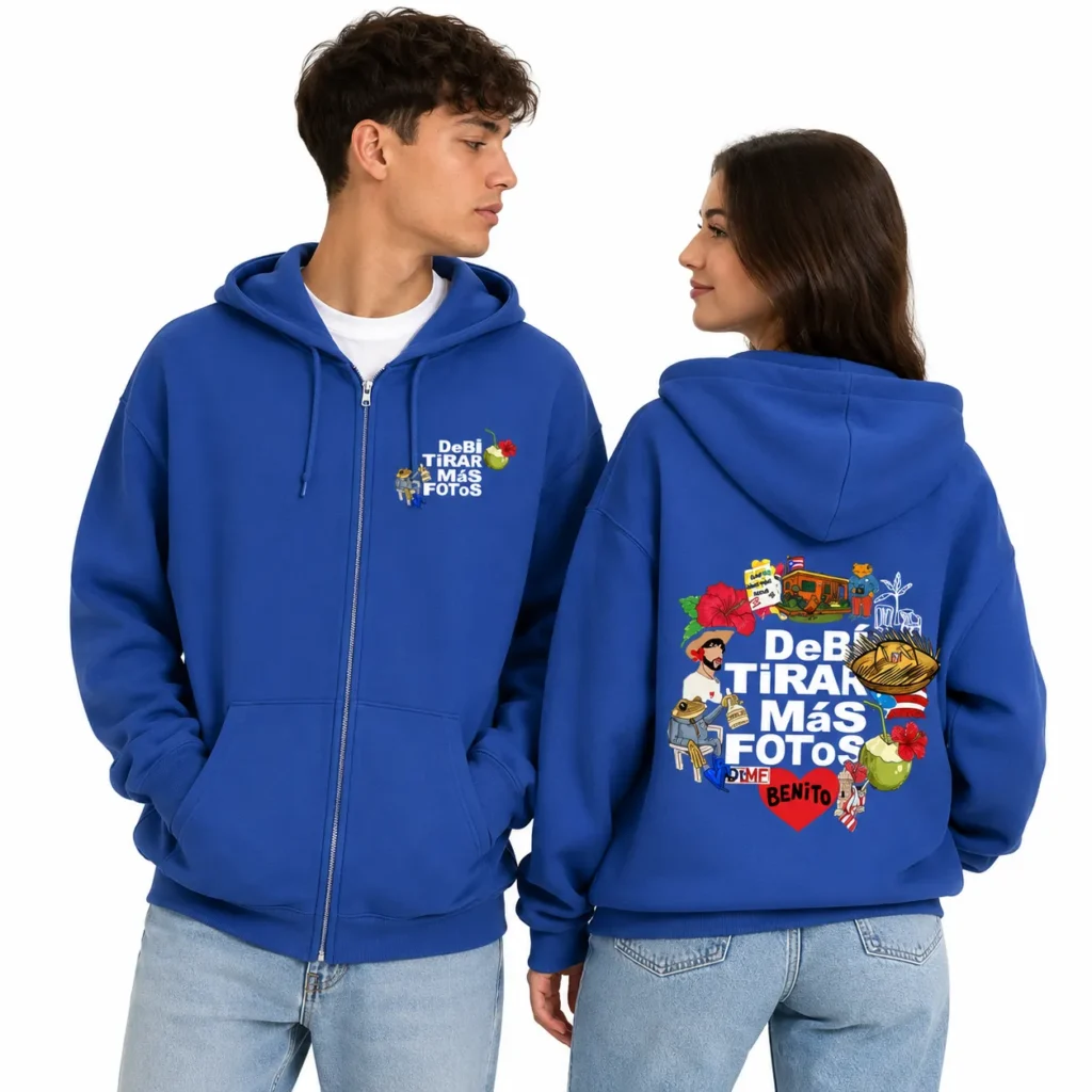 Bad Bunny DTMF Couples Matching Zip Up Hoodie Debí Tirar Más Fotos Matching Hoodies