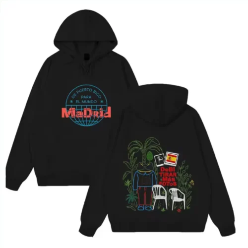 Bad Bunny DTMF Couples Matching Hoodie Debí Tirar Más Fotos Unisex Fleece Hoodie