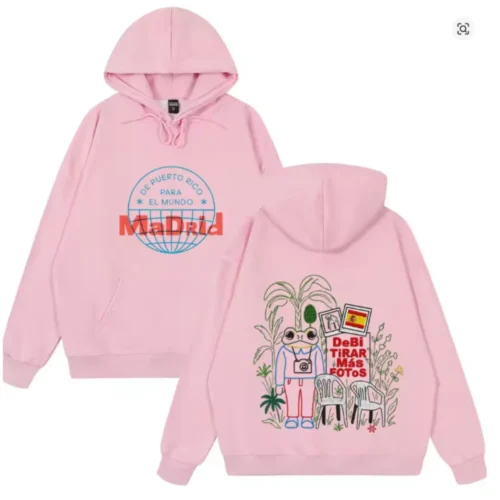 Bad Bunny DTMF Couples Matching Hoodie Debí Tirar Más Fotos Unisex Fleece Hoodie