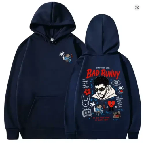Bad Bunny DTMF Couples Matching Hoodie Un Verano Sin Ti Unisex Streetwear Hoodie