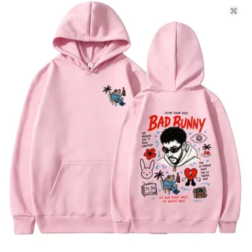 Bad Bunny DTMF Couples Matching Hoodie Un Verano Sin Ti Unisex Streetwear Hoodie