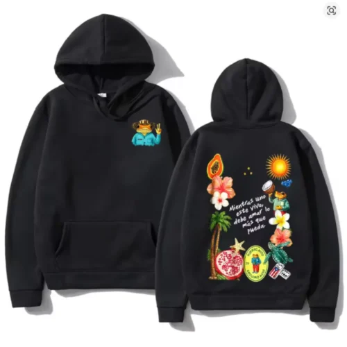 Vintage Bad Bunny Couples Matching Hoodie 5 Vintage Bad Bunny Couples Matching Hoodie Y2K Graphic Unisex Fleece Pullover