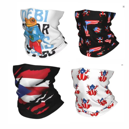 Puerto Rico Bad Bunny DTMF Bandana Neck Gaiter Windproof Face Cover Scarf