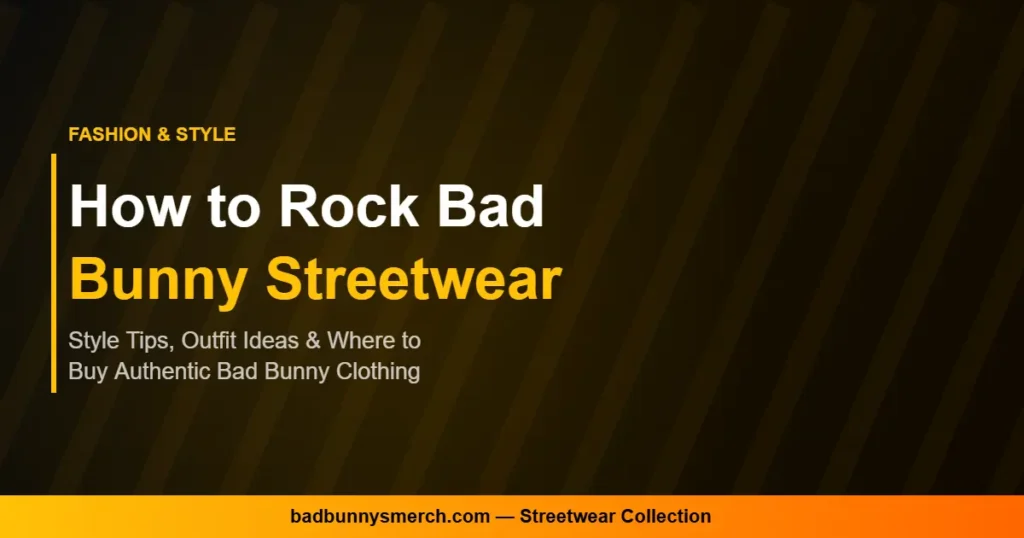 bad bunny streetwear style banner