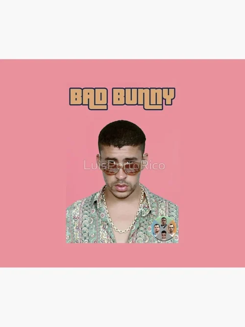 Bad Bunny Throw Blanket – Premium Soft Fleece Blanket – fan-inspired Bad Bunny merch