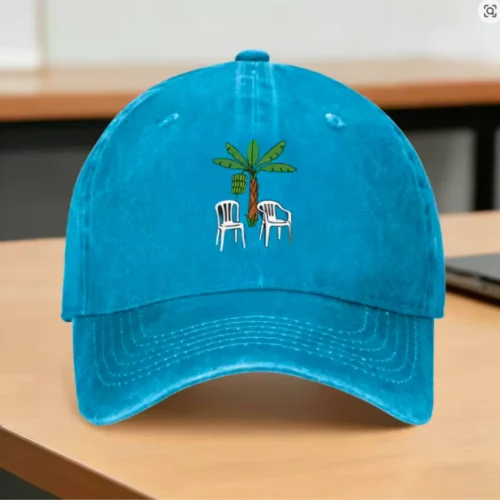 Bad Bunny DTMF Couples Matching Distressed Baseball Cap Vintage Washed Denim Hat