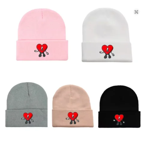 Bad Bunny DTMF Couples Matching Bucket Hat Foldable Fisherman Sun Hat