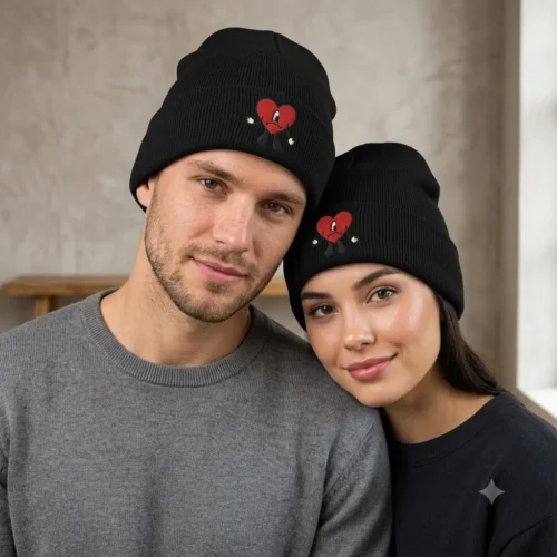Bad Bunny DTMF Couples Matching Bucket Hat Foldable Fisherman Sun Hat