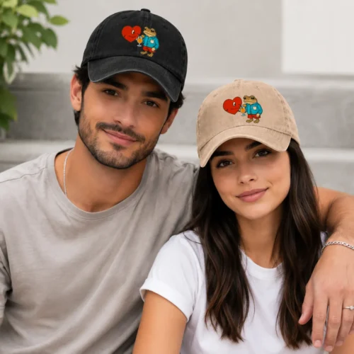 Bad Bunny DTMF World Tour Couples Matching Y2K Vintage Washed Baseball Cap