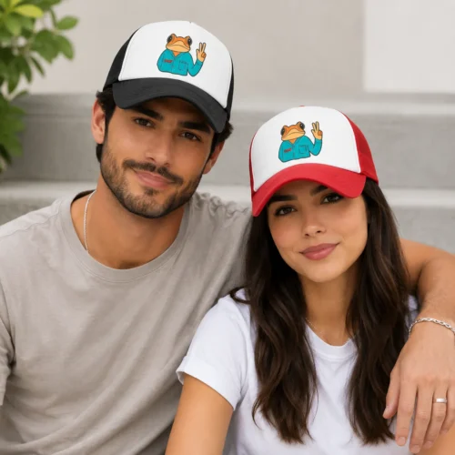 Bad Bunny Couples Matching Trucker Cap Adjustable Mesh Snapback Baseball Hat